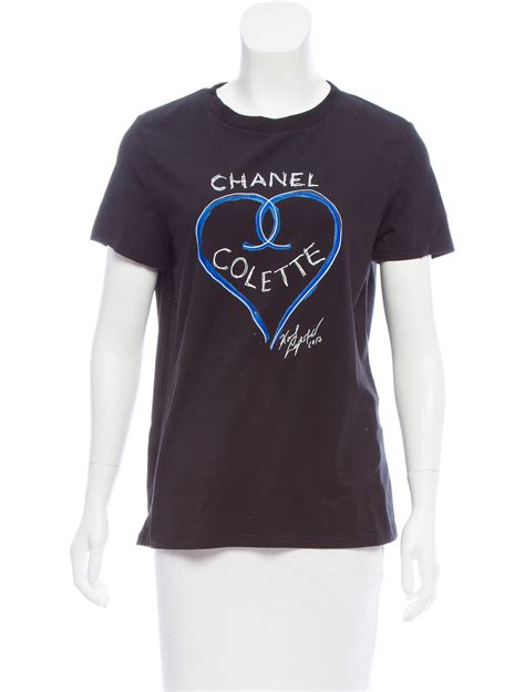 chanel black tee|Chanel 2017 Limited Edition Colette T.